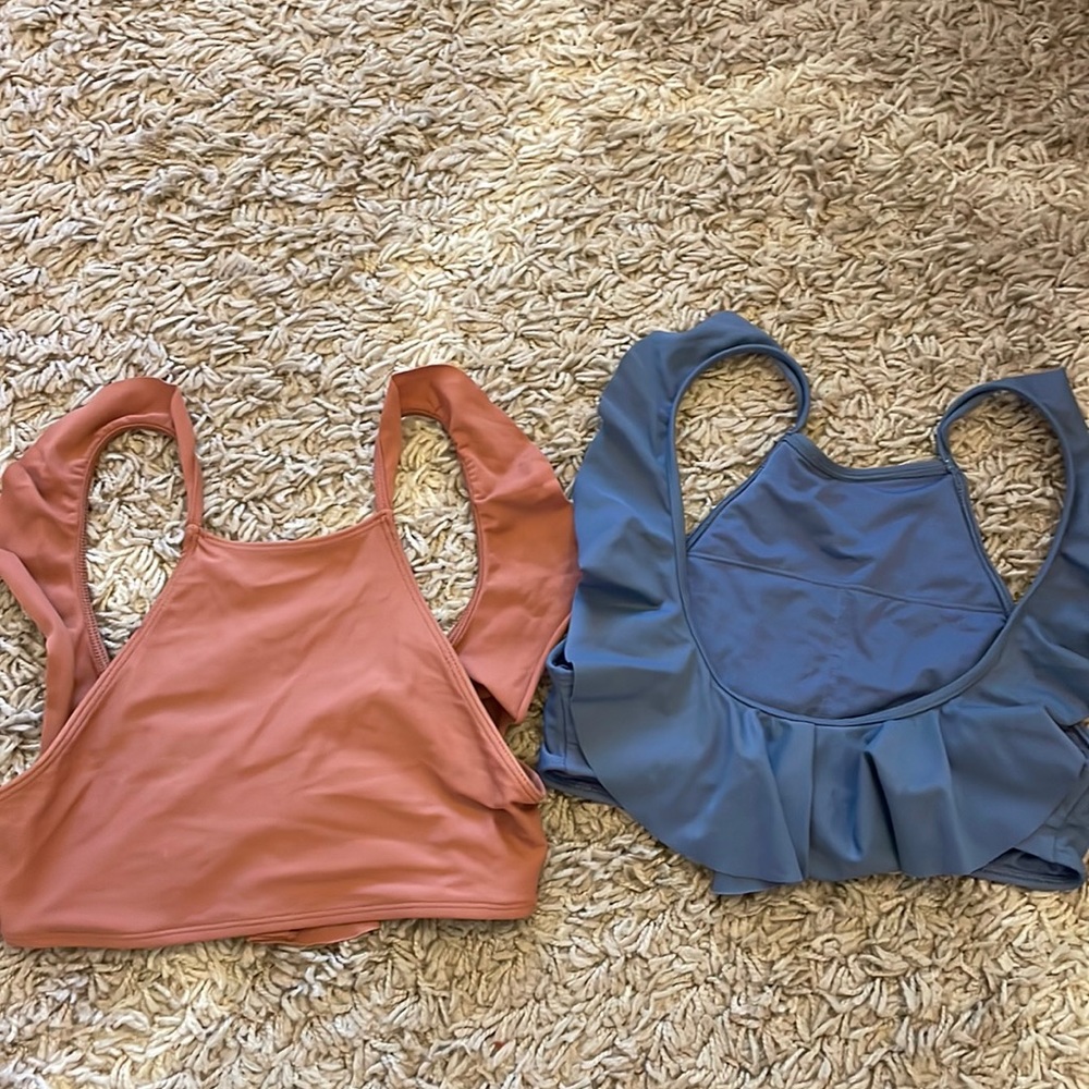 AERIE HALTER BIKINI TOPS!